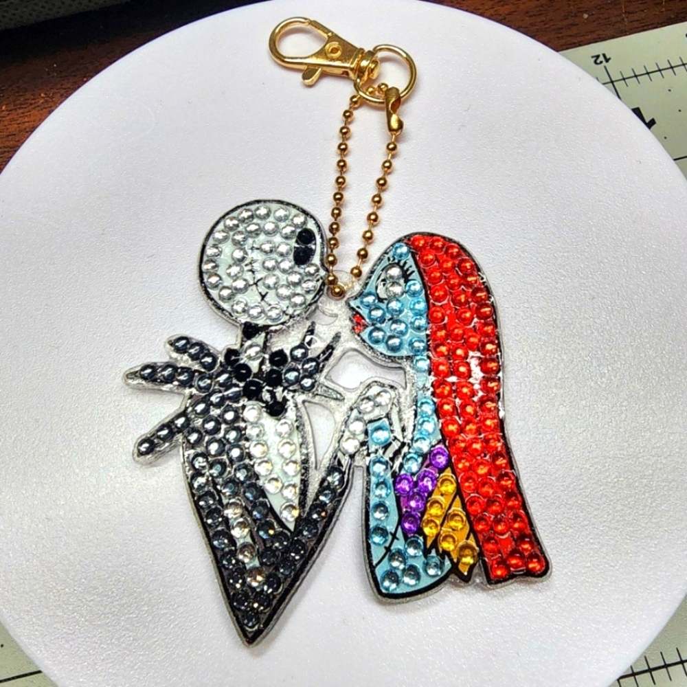 Jack and Sally Keychain (ONLY 2 AVAILABLE)